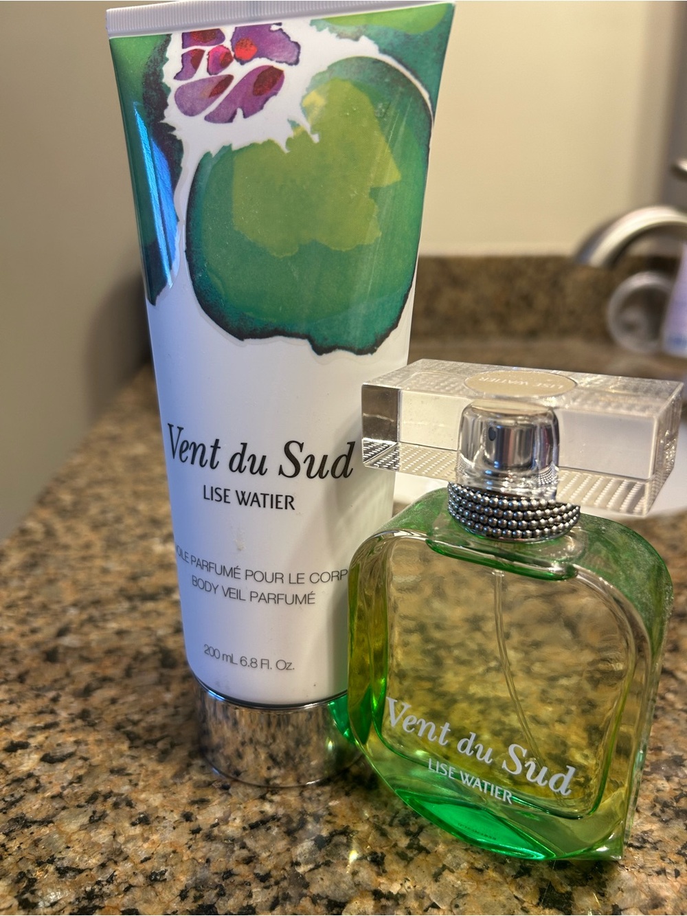 Vent du Sud Green Scented Body Veil & Body Oil Set by